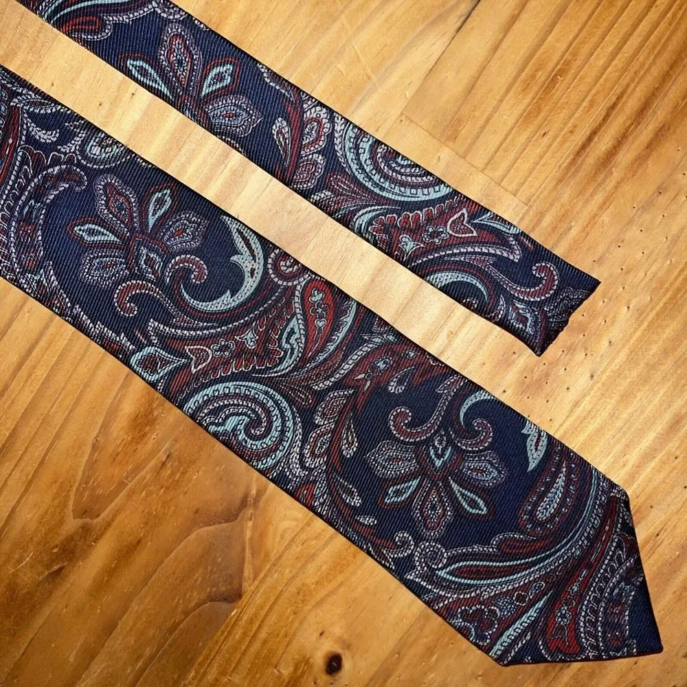 Ferrell Reed‎ Neck Tie Men Gray Paisley